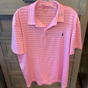 Mens pink Ralph Lauren Performance polo